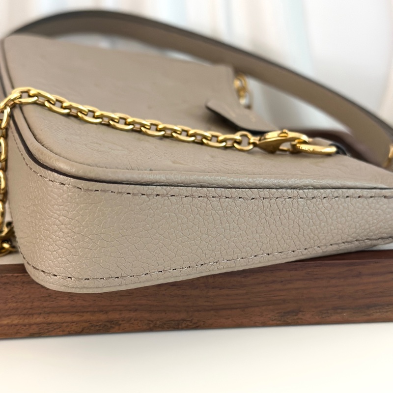 Louis Vuitton 奶茶色 大象灰 LV easy pouch on strap M81862-11