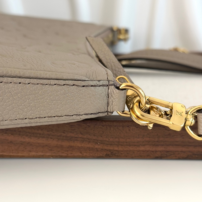 Louis Vuitton 奶茶色 大象灰 LV easy pouch on strap M81862-12