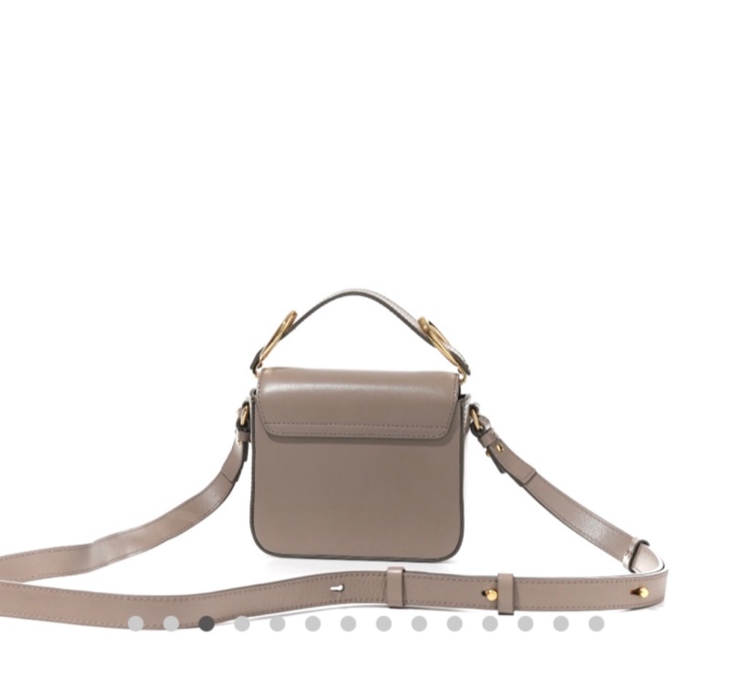 Chloe 灰色奶茶色斜背包-1
