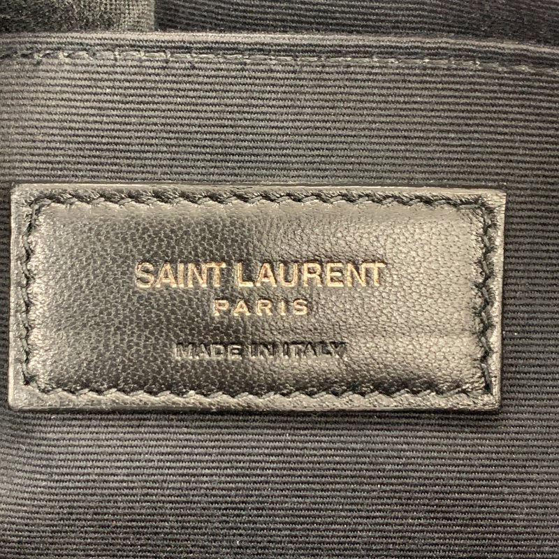 YSL LOGO 黑色 皮革 453249 手拿包-14