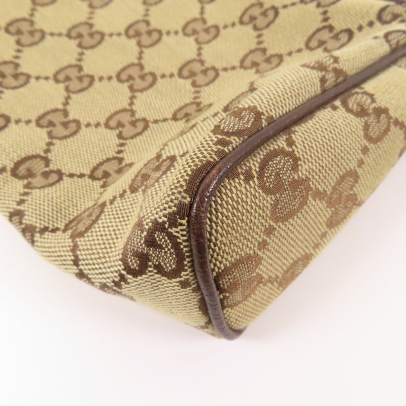 GUCCI 帆布Vintage GG Canvas Handbag銀扣肩背袋-9
