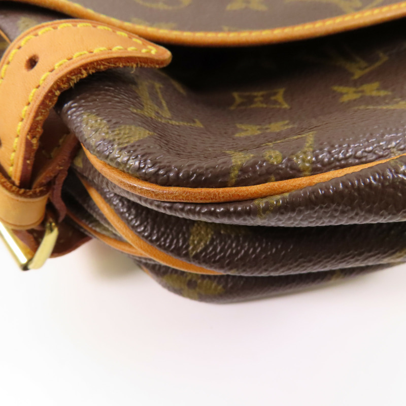 LOUIS VUITTON Monogram Saumur 30金扣肩背袋-11