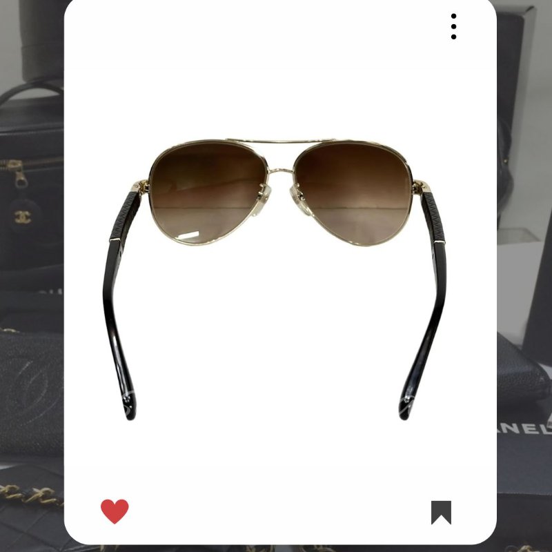 新品上架✨CHANEL 太陽眼鏡 深棕色 Chanel Sunglasses 🔥 CHANEL太陽眼鏡 CHANEL熱賣款-1