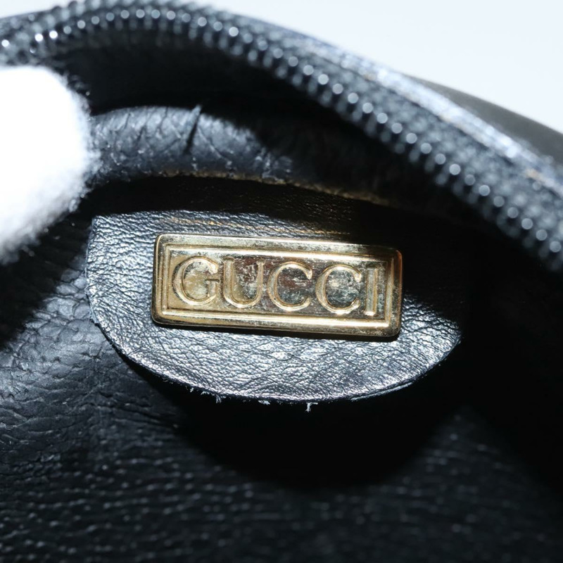 【日本直送】GUCCI 微型 GG 帆布單肩包 黑金 正品 ep8207-10