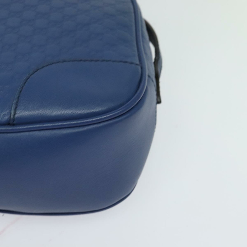 【日本直送】GUCCI 微型 GG 帆布 Guccissima 包 皮革專賣店 藍色 金色 449413 授權 116620-13