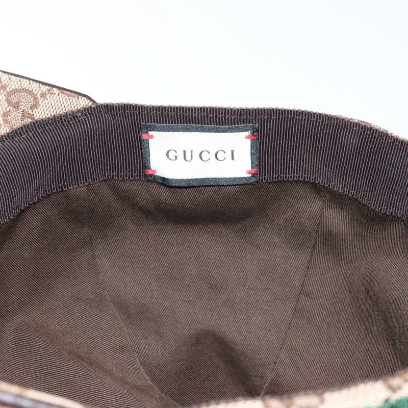 【日本直送】GUCCI GG 帆布織帶雪莉線棒球帽 M 米紅色 200035 正品 ki5537-8