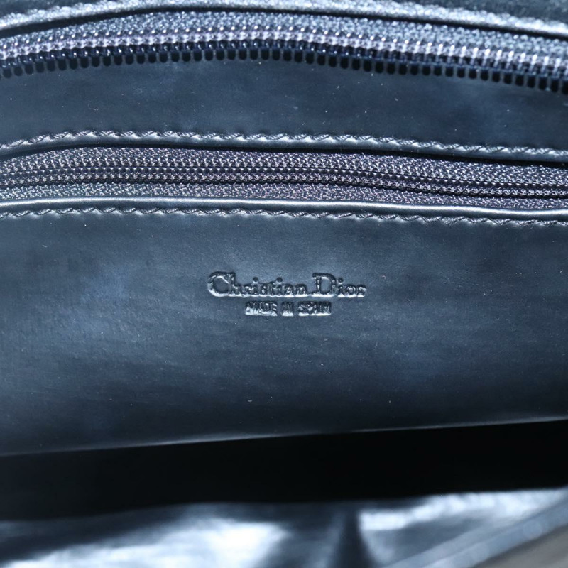 【日本直送】Christian Dior 手拿包 皮革 黑金 正品 mr1204-9