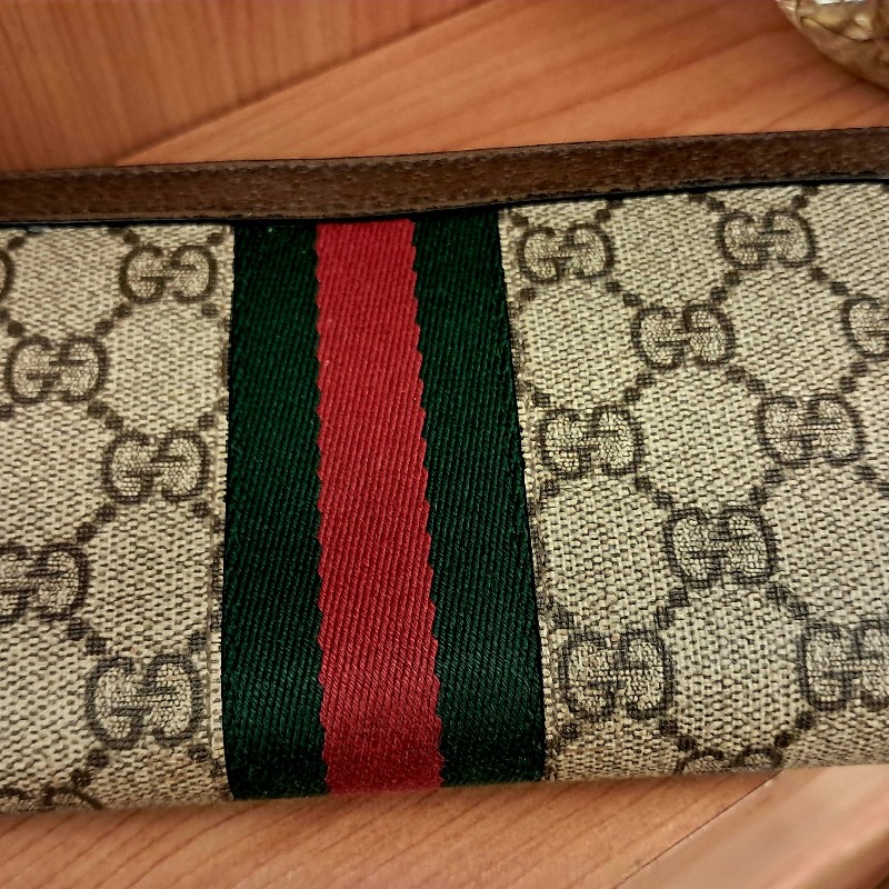 Gucci帆布拉鏈長夾-6