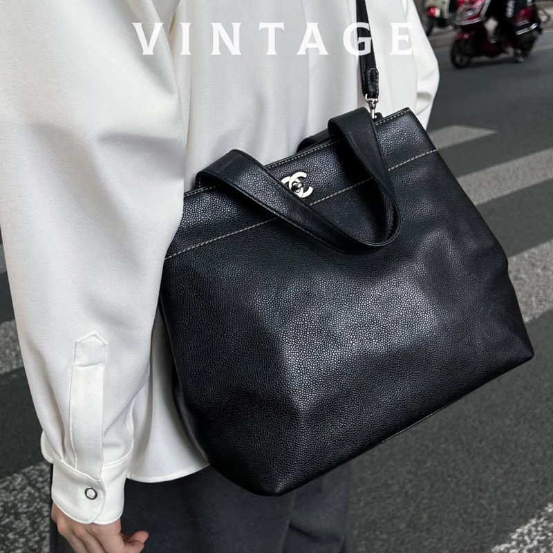 Chanel 荔枝皮 斜挎稀有小方包|黑金配 經典必收 ✦fufu style精品✦ 二手香香包|Vintage入門首選 斜背包|手提包 2way-1