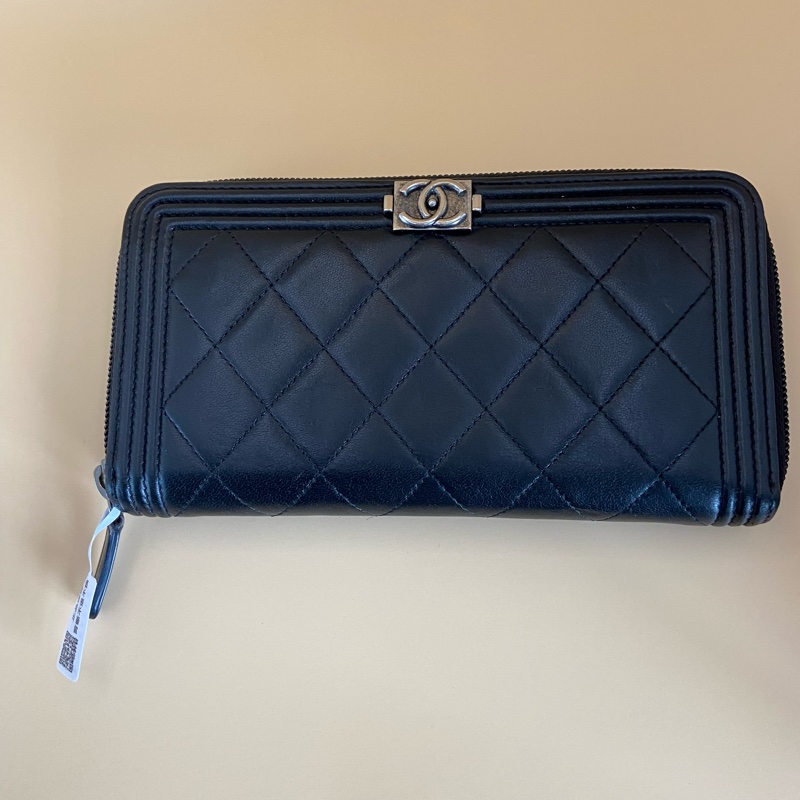 Chanel Boy黑長夾-6