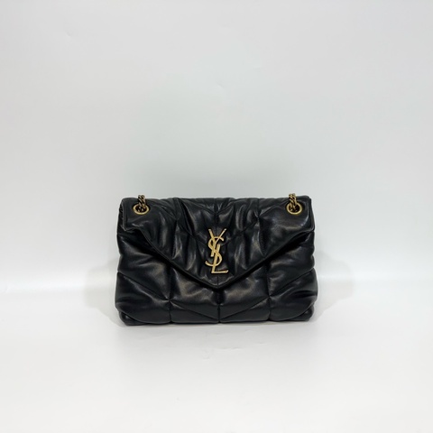 YSL黑金羊皮絎縫小號PUFFER側背包5774761