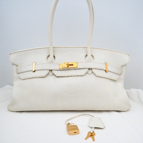 [Pre-owned] Hermes White Birkin Shoulder Bag