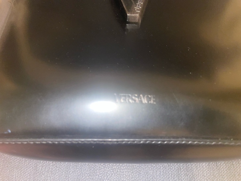 Versace全牛皮男士#肩背包#郵差包#二手專櫃正品 義大利製-1