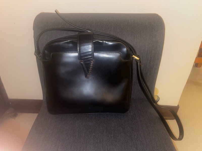 Versace全牛皮男士#肩背包#郵差包#二手專櫃正品 義大利製-6