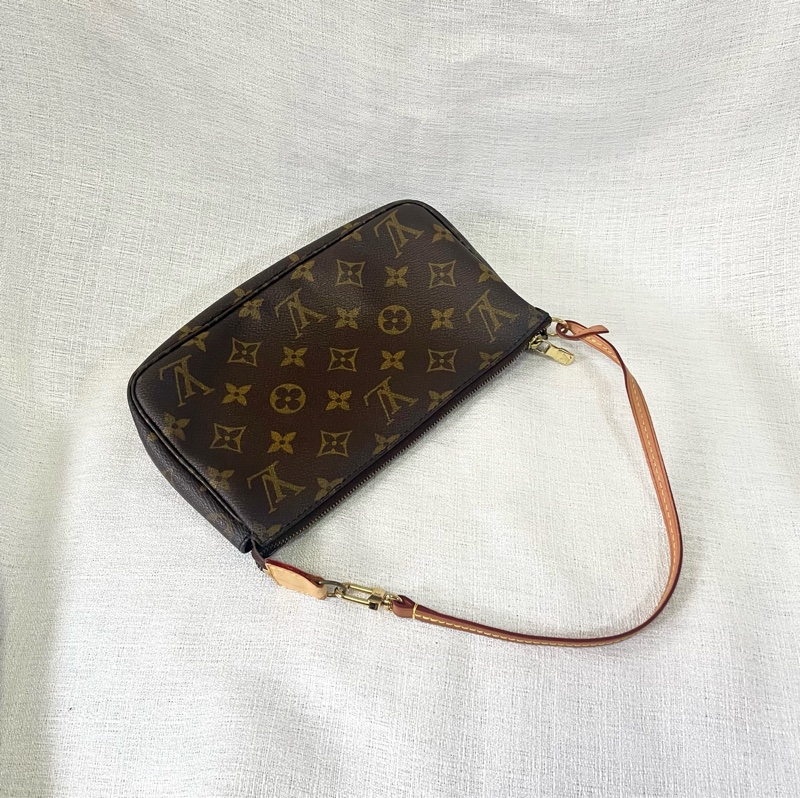 LV經典老花Monogram Pochette麻將包 單肩包-0