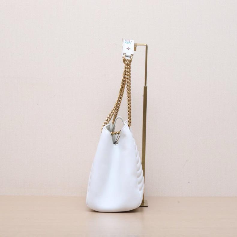 LOUIS VUITTON(路易威登) 白色 金扣 2018 New Wave Tote 彩虹字母 鏈條包-1