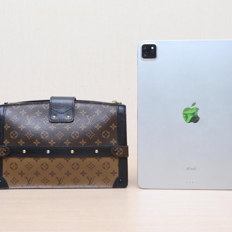LOUIS VUITTON(路易威登) Trunk Clutch 軟盒子包 拼色 PVC 晶片-2