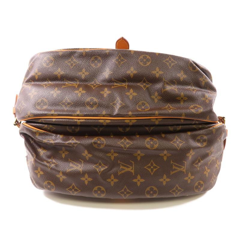 LOUIS VUITTON Monogram Saumur 35金扣肩背袋-3