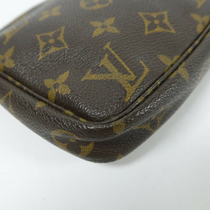 LOUIS VUITTON Monogram Pochette Accessoires金扣手拿包-6