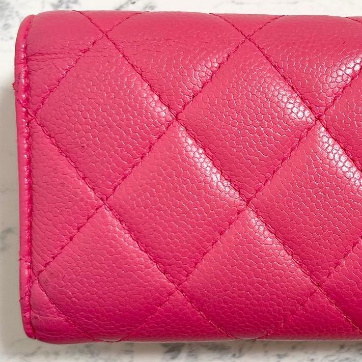 ✨稀有小香✨Chanel｜香奈兒質感芭比粉短夾✦fufu style精品✦氣質款｜二手名牌包｜皮夾錢包長夾-7