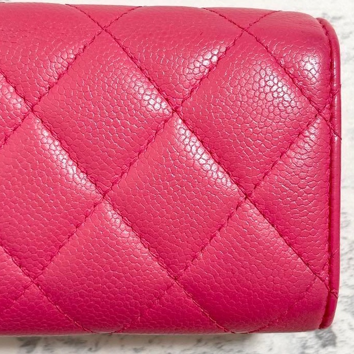 ✨稀有小香✨Chanel｜香奈兒質感芭比粉短夾✦fufu style精品✦氣質款｜二手名牌包｜皮夾錢包長夾-8