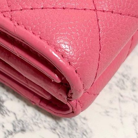 ✨稀有小香✨Chanel｜香奈兒質感芭比粉短夾✦fufu style精品✦氣質款｜二手名牌包｜皮夾錢包長夾-11