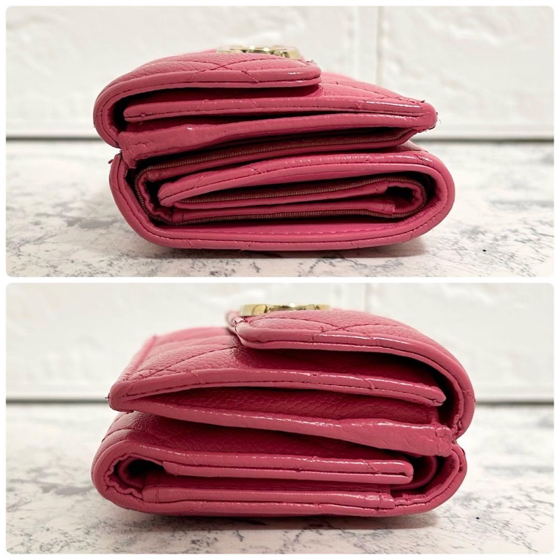 ✨稀有小香✨Chanel｜香奈兒質感芭比粉短夾✦fufu style精品✦氣質款｜二手名牌包｜皮夾錢包長夾-16