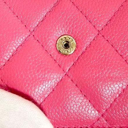 ✨稀有小香✨Chanel｜香奈兒質感芭比粉短夾✦fufu style精品✦氣質款｜二手名牌包｜皮夾錢包長夾-20