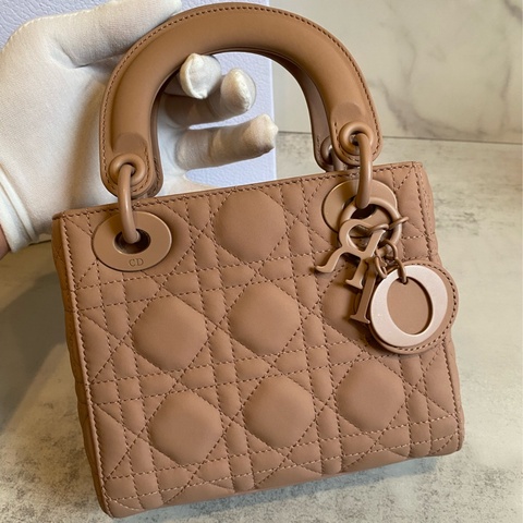 ▪️ Dior Lady 黛妃包 磨砂裸粉色