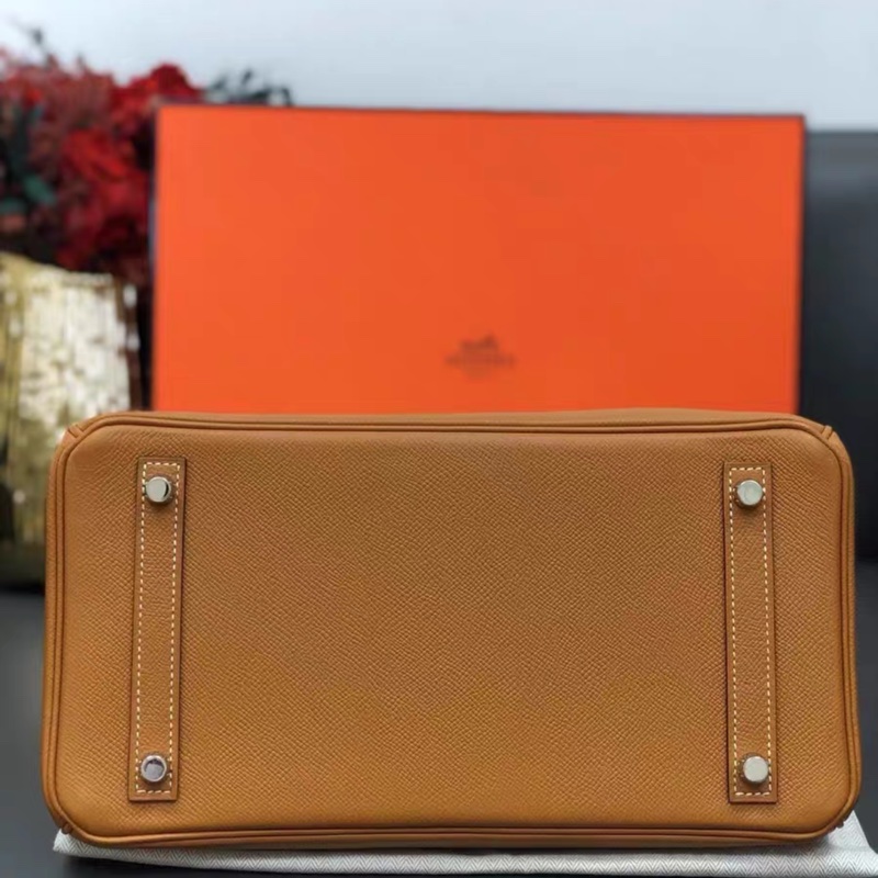 Hermes愛馬仕birkin30 1H太妃金 epsom皮 A刻-4