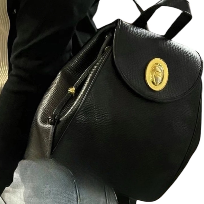 【近9成新】Christian Dior|防刮牛皮雙肩包紋昂✦fufu style 精品✦ 氣質款|二手名牌包|可放長夾手機-4