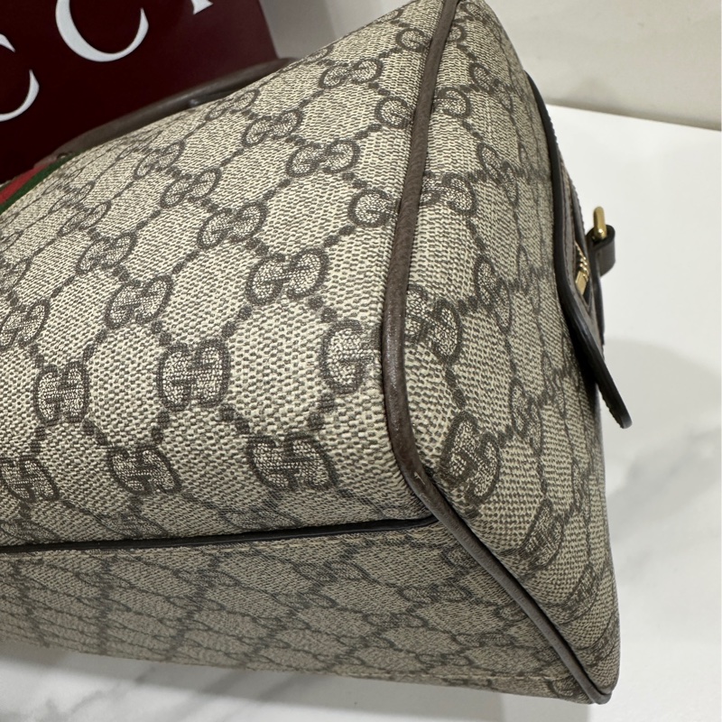 Gucci Ophidia新款老花波士頓手提斜背包-7