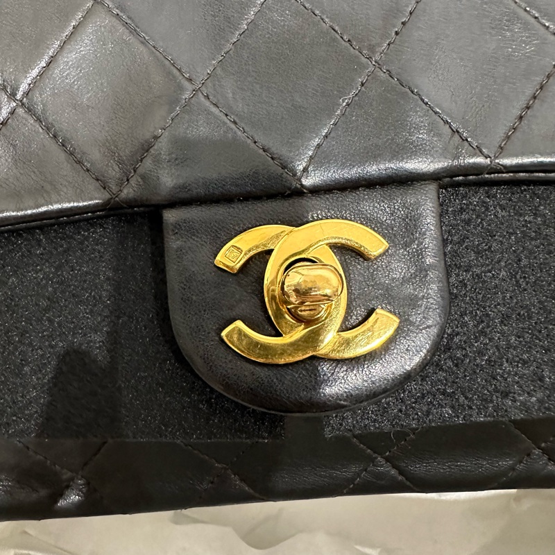 超美❤️ 香奈兒 #黑金 #vintage 24k金 #方胖子 #CF 17公分-14