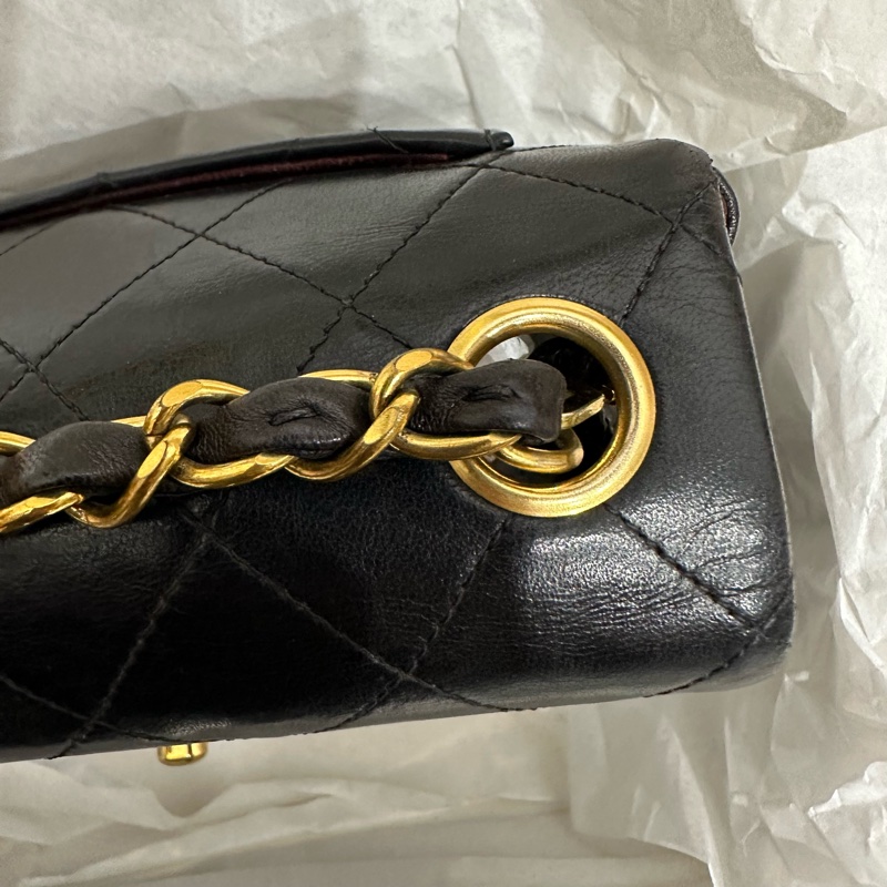 超美❤️ 香奈兒 #黑金 #vintage 24k金 #方胖子 #CF 17公分-16