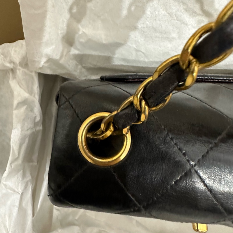 超美❤️ 香奈兒 #黑金 #vintage 24k金 #方胖子 #CF 17公分-17