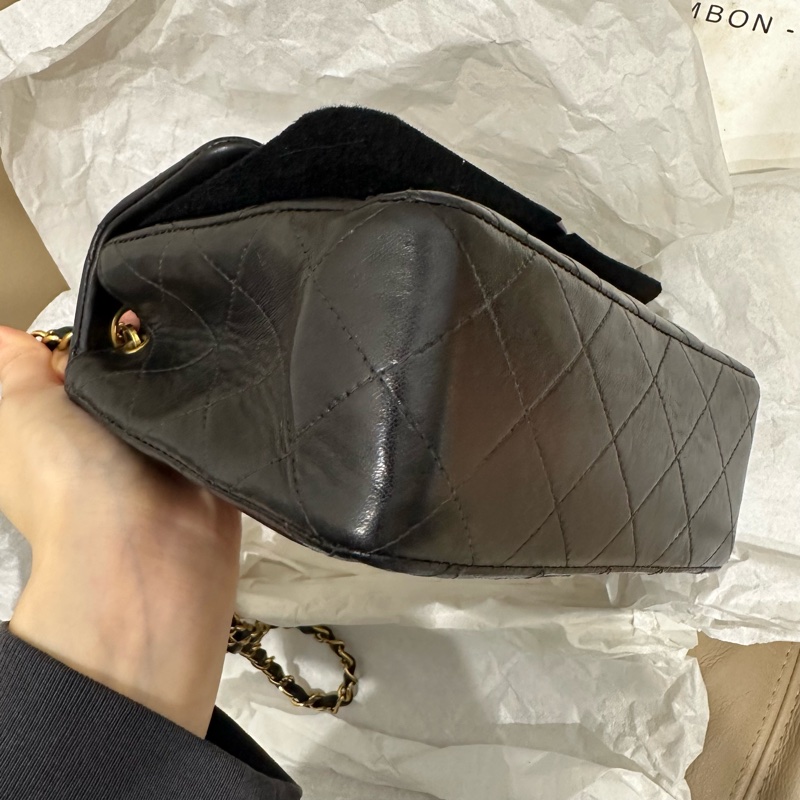 超美❤️ 香奈兒 #黑金 #vintage 24k金 #方胖子 #CF 17公分-22