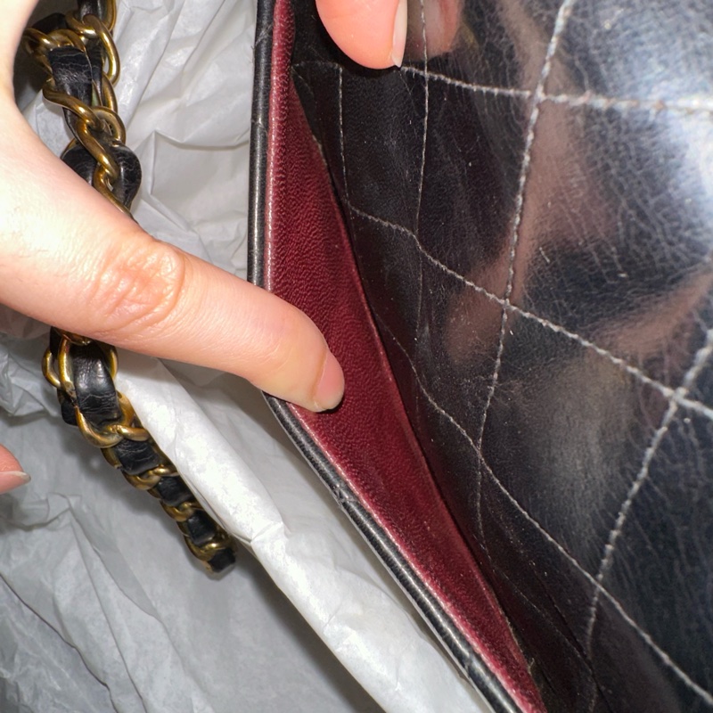 超美❤️ 香奈兒 #黑金 #vintage 24k金 #方胖子 #CF 17公分-26