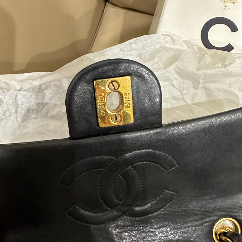 超美❤️ 香奈兒 #黑金 #vintage 24k金 #方胖子 #CF 17公分-28