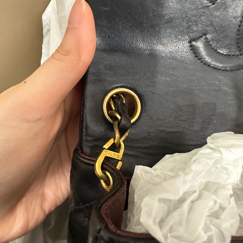 超美❤️ 香奈兒 #黑金 #vintage 24k金 #方胖子 #CF 17公分-30