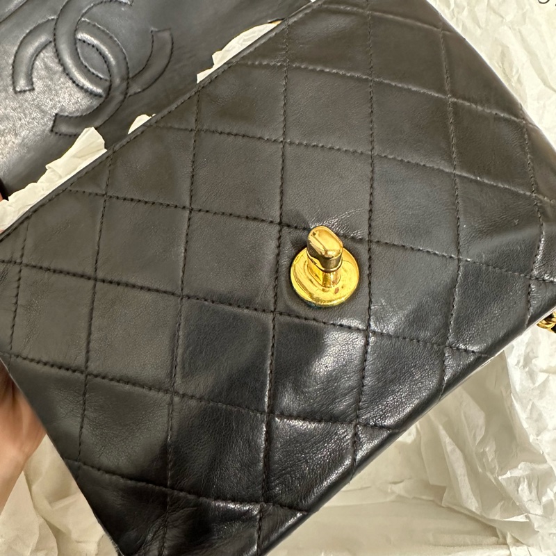 超美❤️ 香奈兒 #黑金 #vintage 24k金 #方胖子 #CF 17公分-32