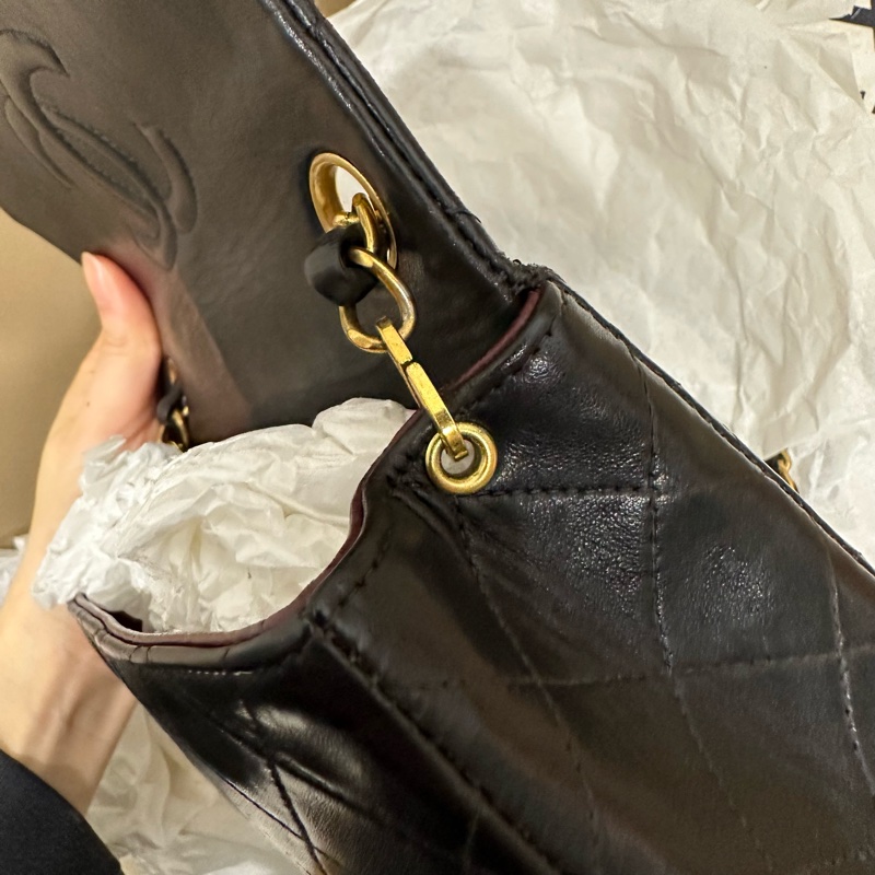 超美❤️ 香奈兒 #黑金 #vintage 24k金 #方胖子 #CF 17公分-36