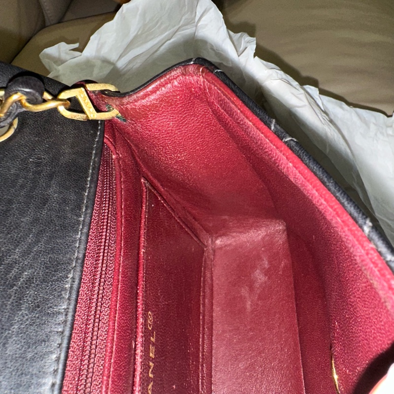 超美❤️ 香奈兒 #黑金 #vintage 24k金 #方胖子 #CF 17公分-44