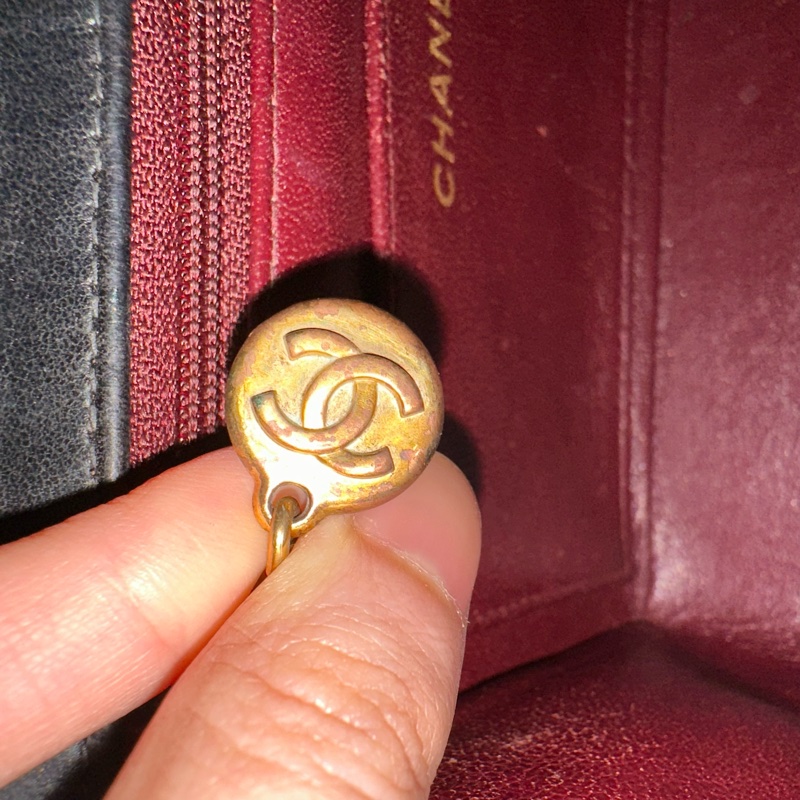 超美❤️ 香奈兒 #黑金 #vintage 24k金 #方胖子 #CF 17公分-52