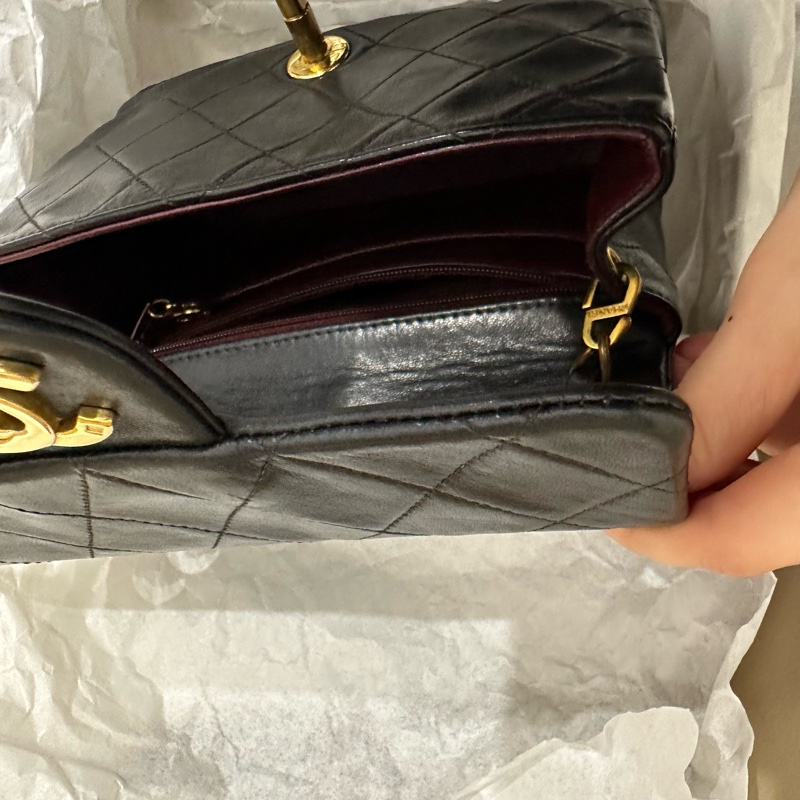 超美❤️ 香奈兒 #黑金 #vintage 24k金 #方胖子 #CF 17公分-63