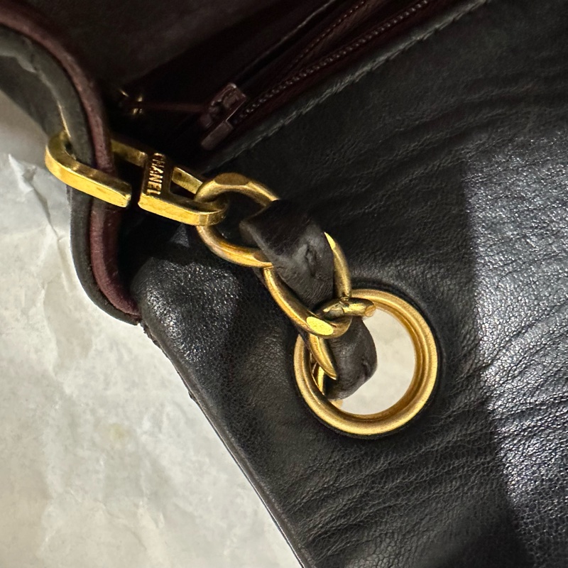 超美❤️ 香奈兒 #黑金 #vintage 24k金 #方胖子 #CF 17公分-66