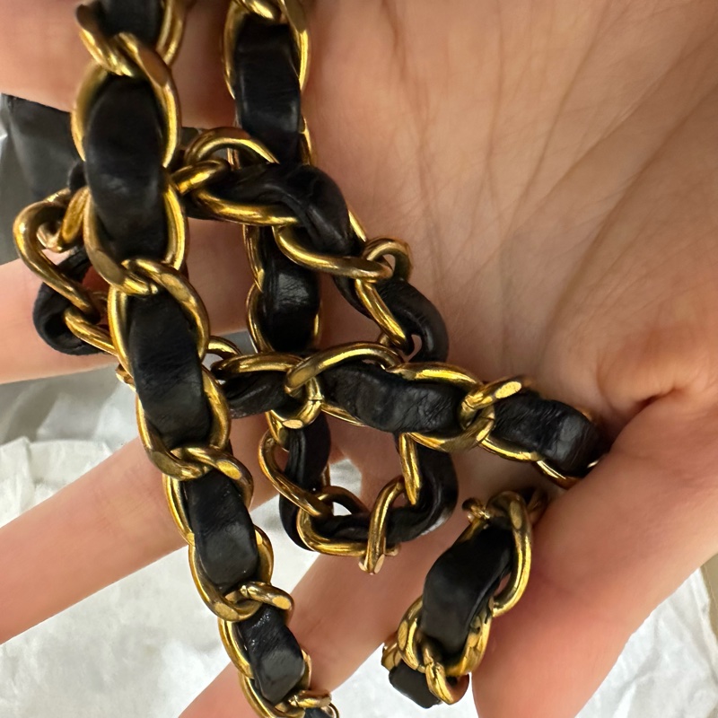 超美❤️ 香奈兒 #黑金 #vintage 24k金 #方胖子 #CF 17公分-70