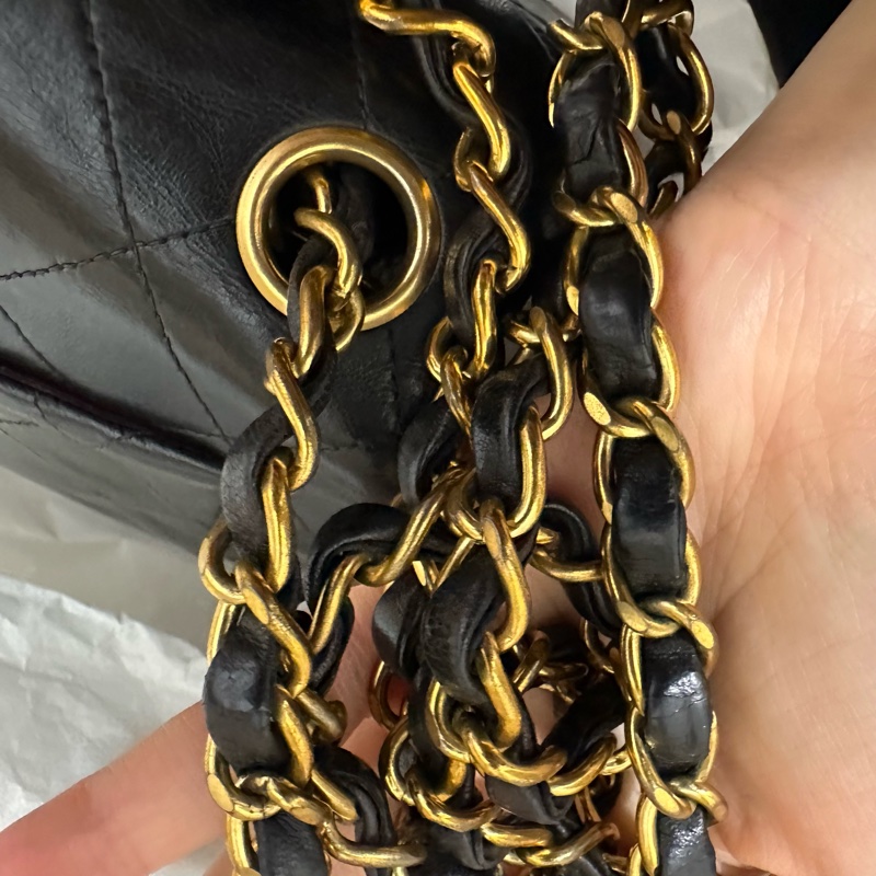 超美❤️ 香奈兒 #黑金 #vintage 24k金 #方胖子 #CF 17公分-71