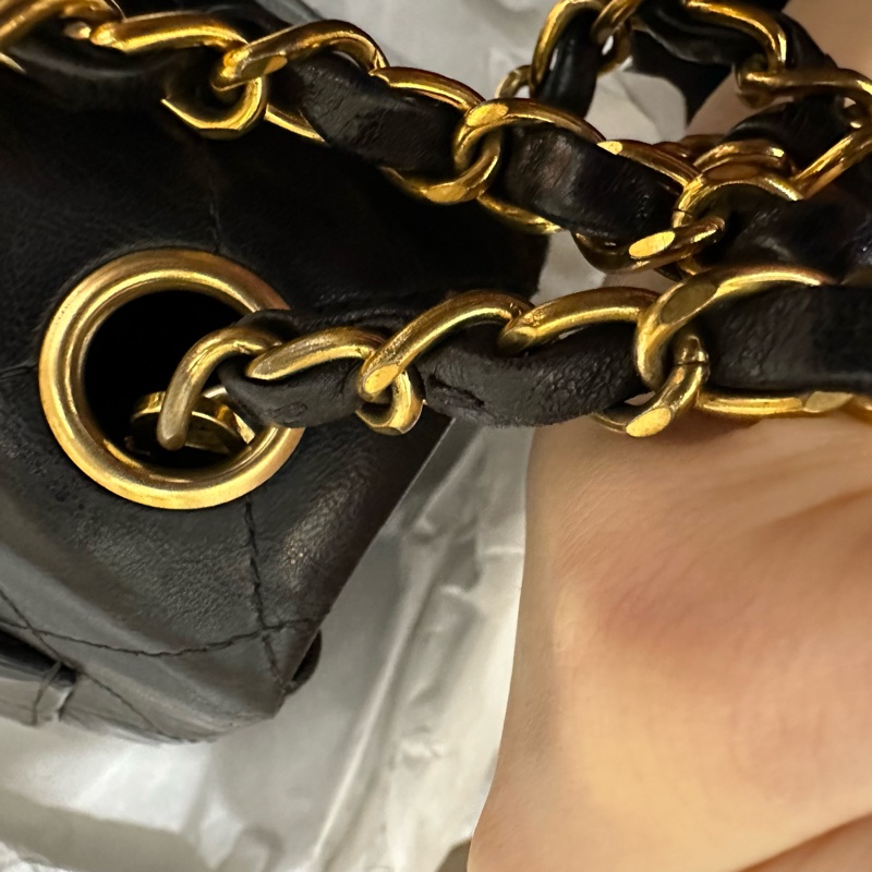 超美❤️ 香奈兒 #黑金 #vintage 24k金 #方胖子 #CF 17公分-73