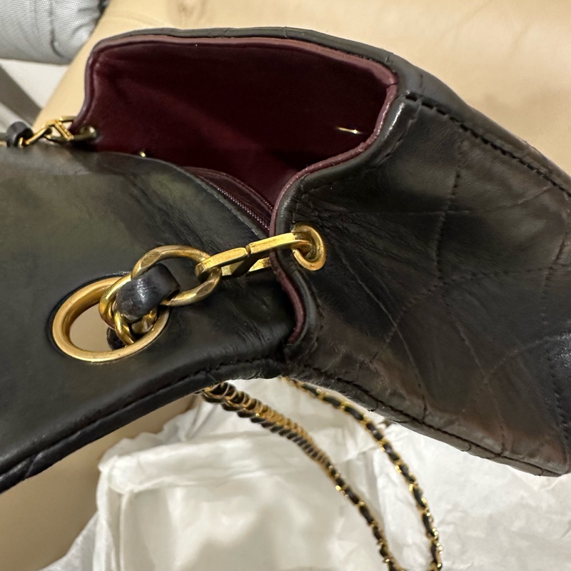 超美❤️ 香奈兒 #黑金 #vintage 24k金 #方胖子 #CF 17公分-80