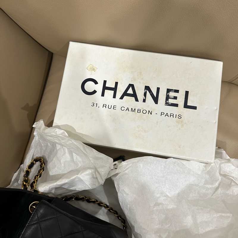 超美❤️ 香奈兒 #黑金 #vintage 24k金 #方胖子 #CF 17公分-87